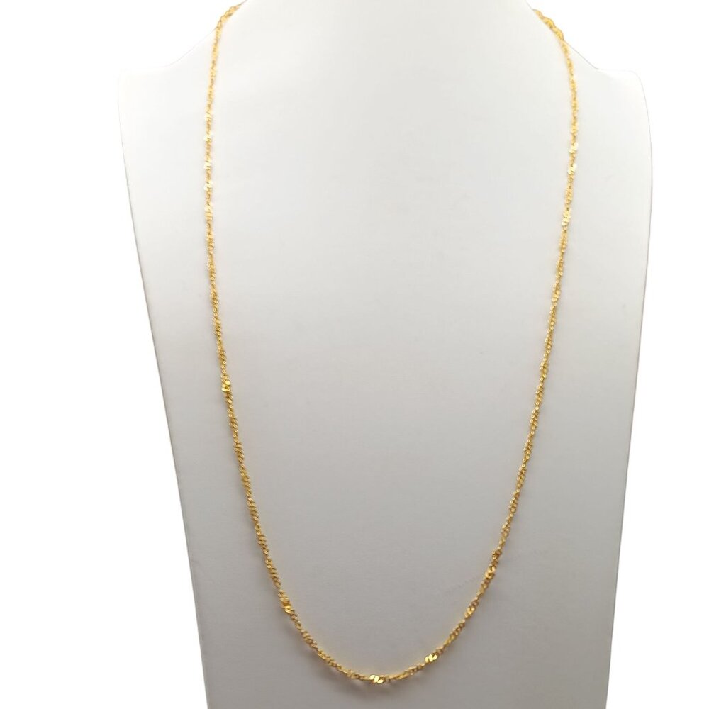 Vintage Premier Designs 30" Gold-Tone Infinity Link Chain Necklace with Lobster